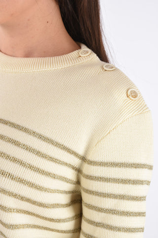Awning Striped Crew-Neck Sweater