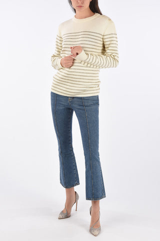 Awning Striped Crew-Neck Sweater