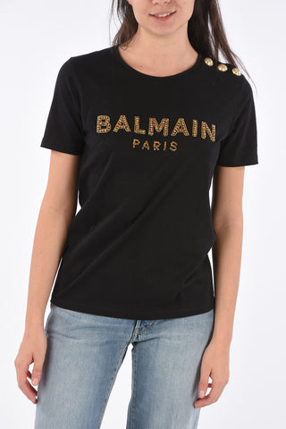 rhinestone embellished t-shirt