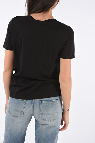 rhinestone embellished t-shirt