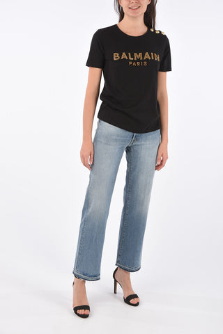 rhinestone embellished t-shirt