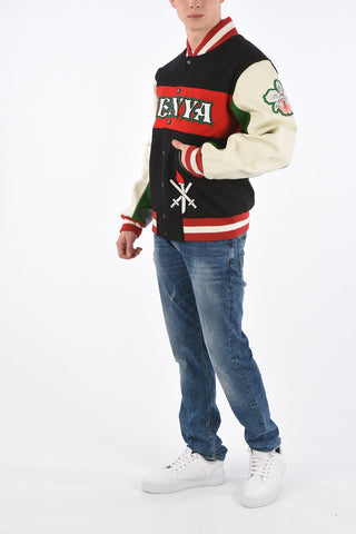 Leather Details KENYA Varsity Bomber