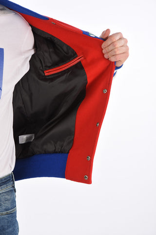 Leather Details HAITI Varsity Bomber