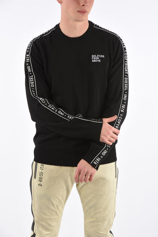 Logo-Print Side Bands K-TRACKY-C Crewneck Sweater