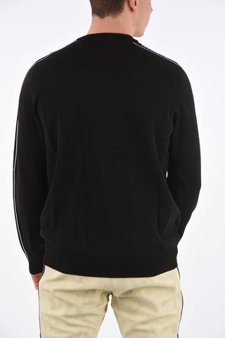 Logo-Print Side Bands K-TRACKY-C Crewneck Sweater