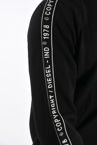 Logo-Print Side Bands K-TRACKY-C Crewneck Sweater