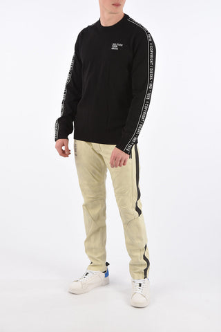 Logo-Print Side Bands K-TRACKY-C Crewneck Sweater