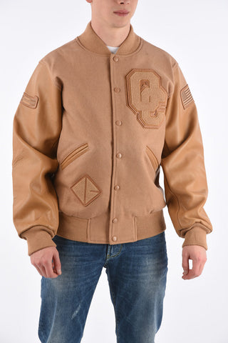 Leather Sleeve OC TONAL Varsity Bomber