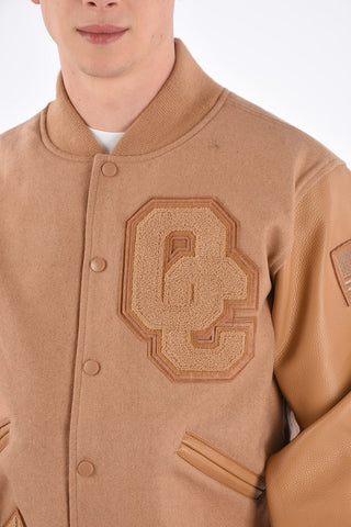 Leather Sleeve OC TONAL Varsity Bomber
