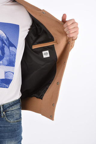 Leather Sleeve OC TONAL Varsity Bomber