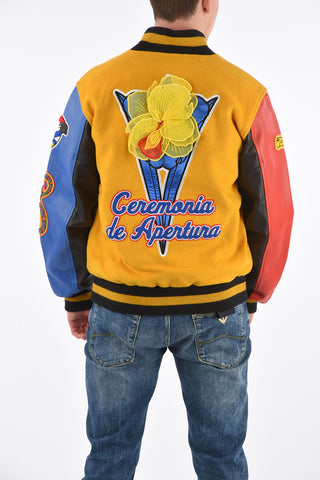 Leather Sleeve COLUMBIA Varsity Bomber