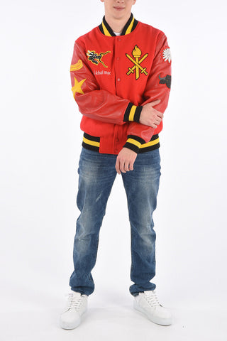 Leather Sleeve VIETNAM Varsity Bomber
