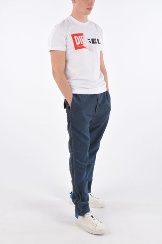 Logo Print T-DIEGO-QA Crewneck T-Shirt