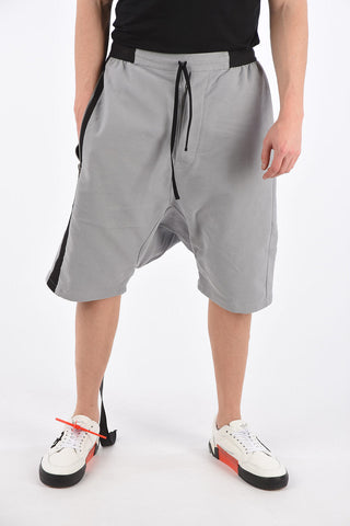 Shorts Drop Crotch con Elastico in Vita