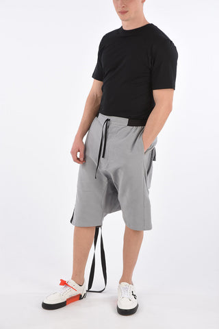 Shorts Drop Crotch con Elastico in Vita