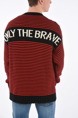 Striped K-BALLIS Crewneck Sweater