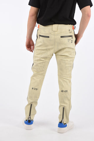 Leather P-CAMARO Biker Pants