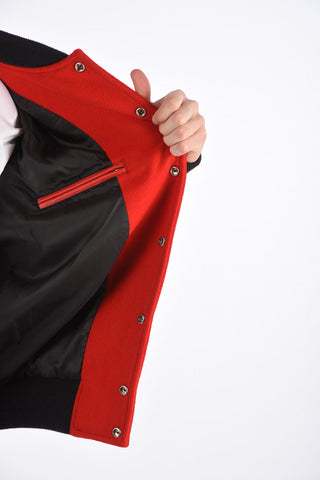 Leather Sleeve AFGHANISTAN Varsity Bomber