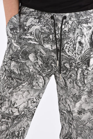Pantalone P-TOLL-KAOS a fantasia con Elastico in Vita