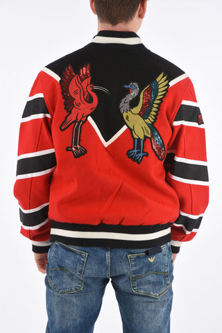 Sequins Embroidery TRIN TOB Varsity Bomber