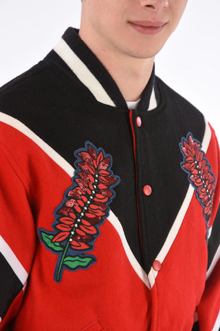 Sequins Embroidery TRIN TOB Varsity Bomber