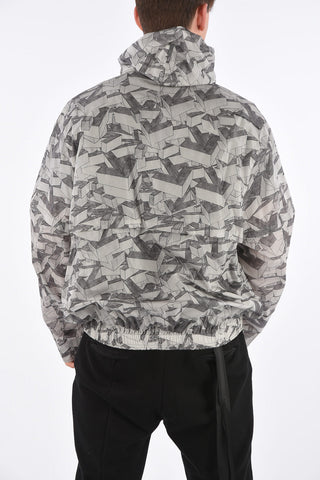 Removable Sleeve Arrows Pattern Jacket