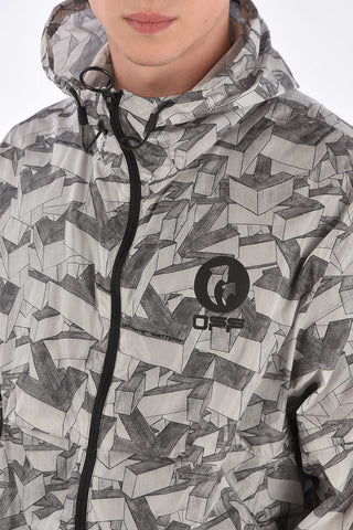 Removable Sleeve Arrows Pattern Jacket