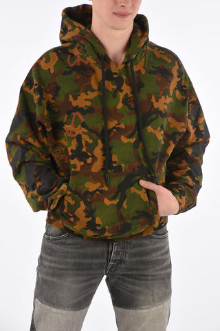 Camouflage Sweatshirt with Hood