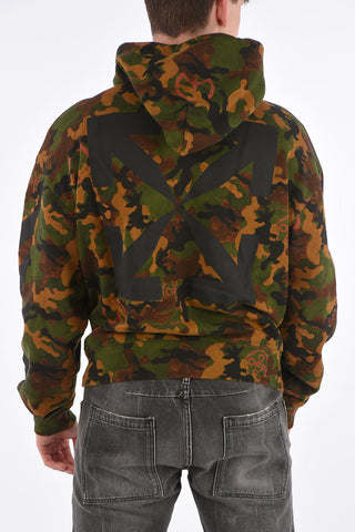 Camouflage Sweatshirt with Hood