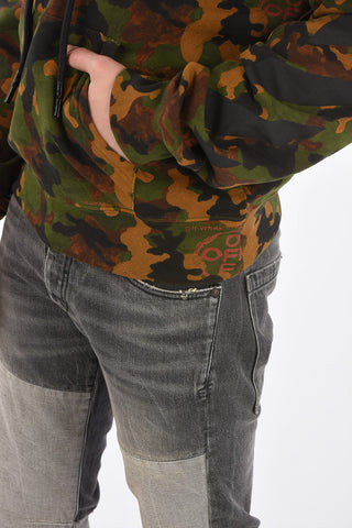 Camouflage Sweatshirt with Hood