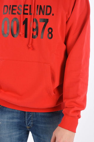 Felpa S-GIRK-HOOD con Stampa Logo