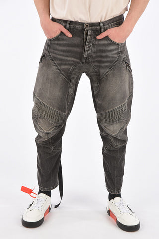 16cm Drop Crotch Biker Jeans