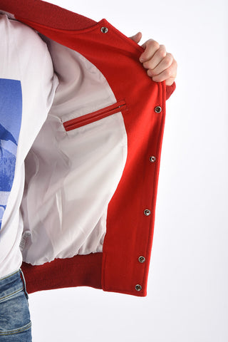 Leather Sleeve PUERTO RICO Varsity Bomber