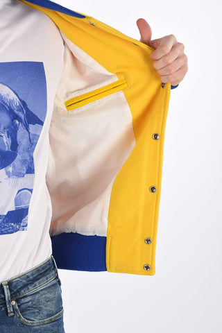 Leather Sleeve ECUADOR Varsity Bomber