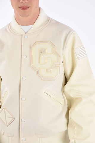 Leather Sleeve OC TONAL Varsity Bomber