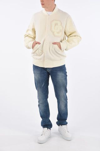 Leather Sleeve OC TONAL Varsity Bomber