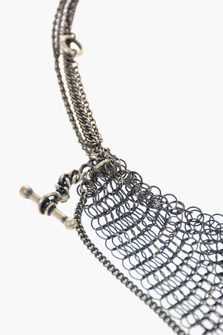 Silver Double Wrap Mix Bracelet