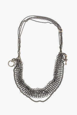 Silver Double Wrap Mix Bracelet