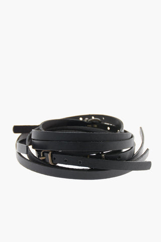 Leather Wrapped Around Bracelet