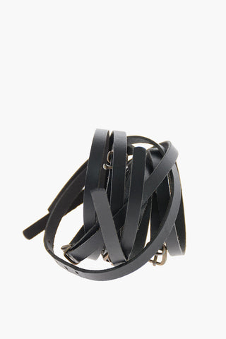 Leather Wrapped Around Bracelet