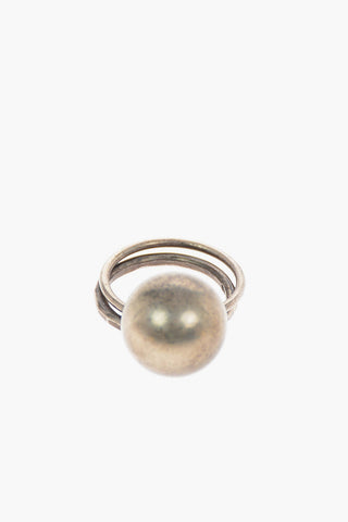 Silver Sphere Ring