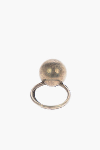 Silver Sphere Ring