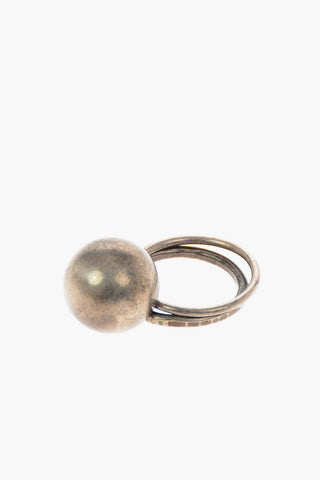 Silver Sphere Ring