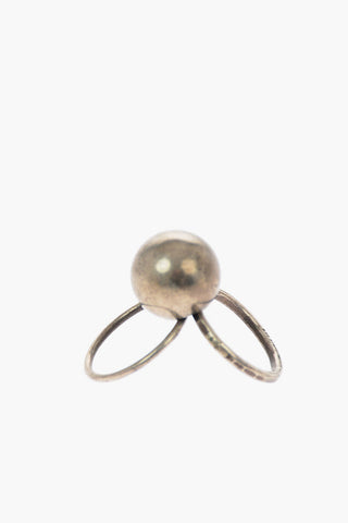 Silver Sphere Ring