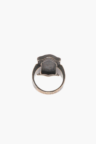 Silver BEETLE FRAME Ring