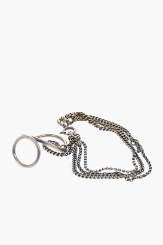 Silver Thumb Split Bracelet