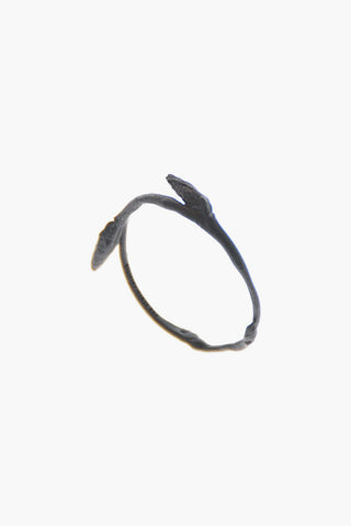 Silver DOUBLE BUD BRANCH Ring