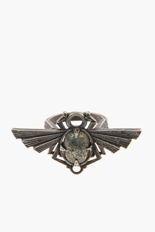 Anello BEETLE STONE in Argento