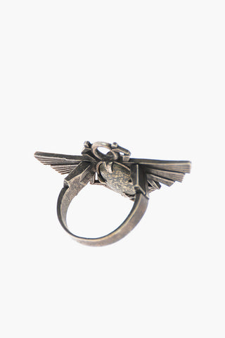 Anello BEETLE STONE in Argento