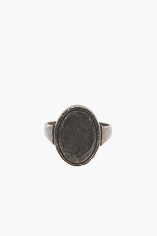 Silver Oval Cut Band Ring